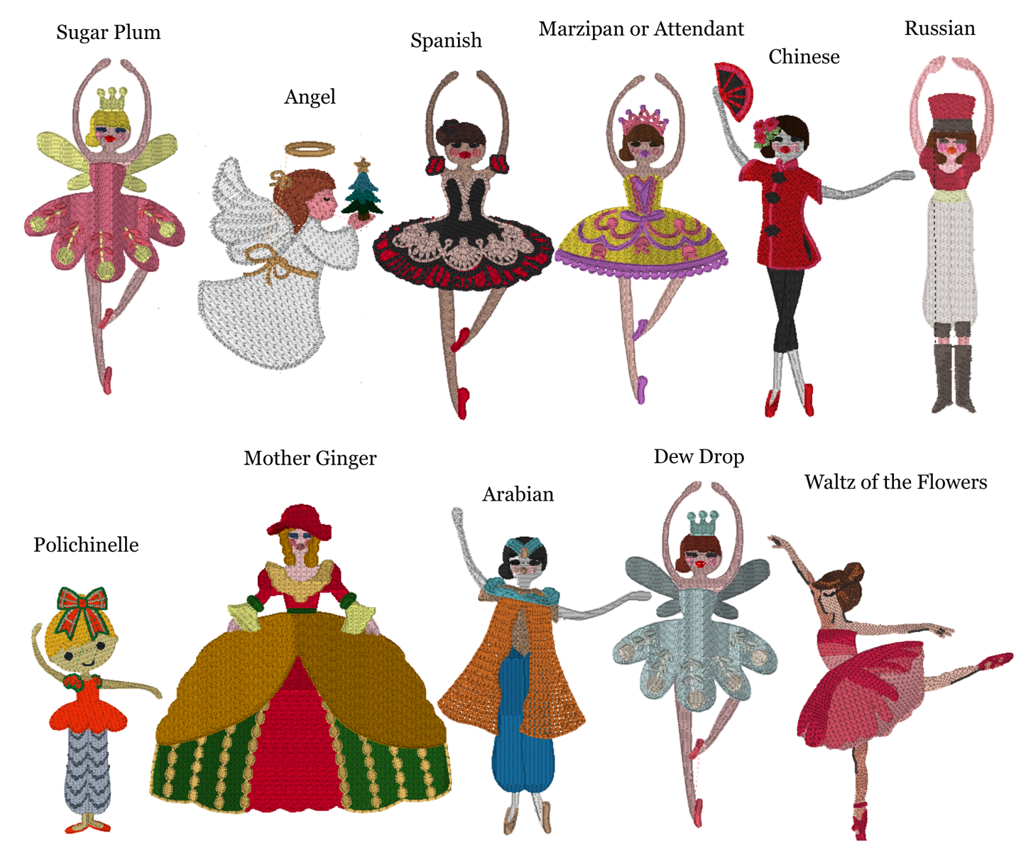 Nutcracker Snow Globe Bag Tag