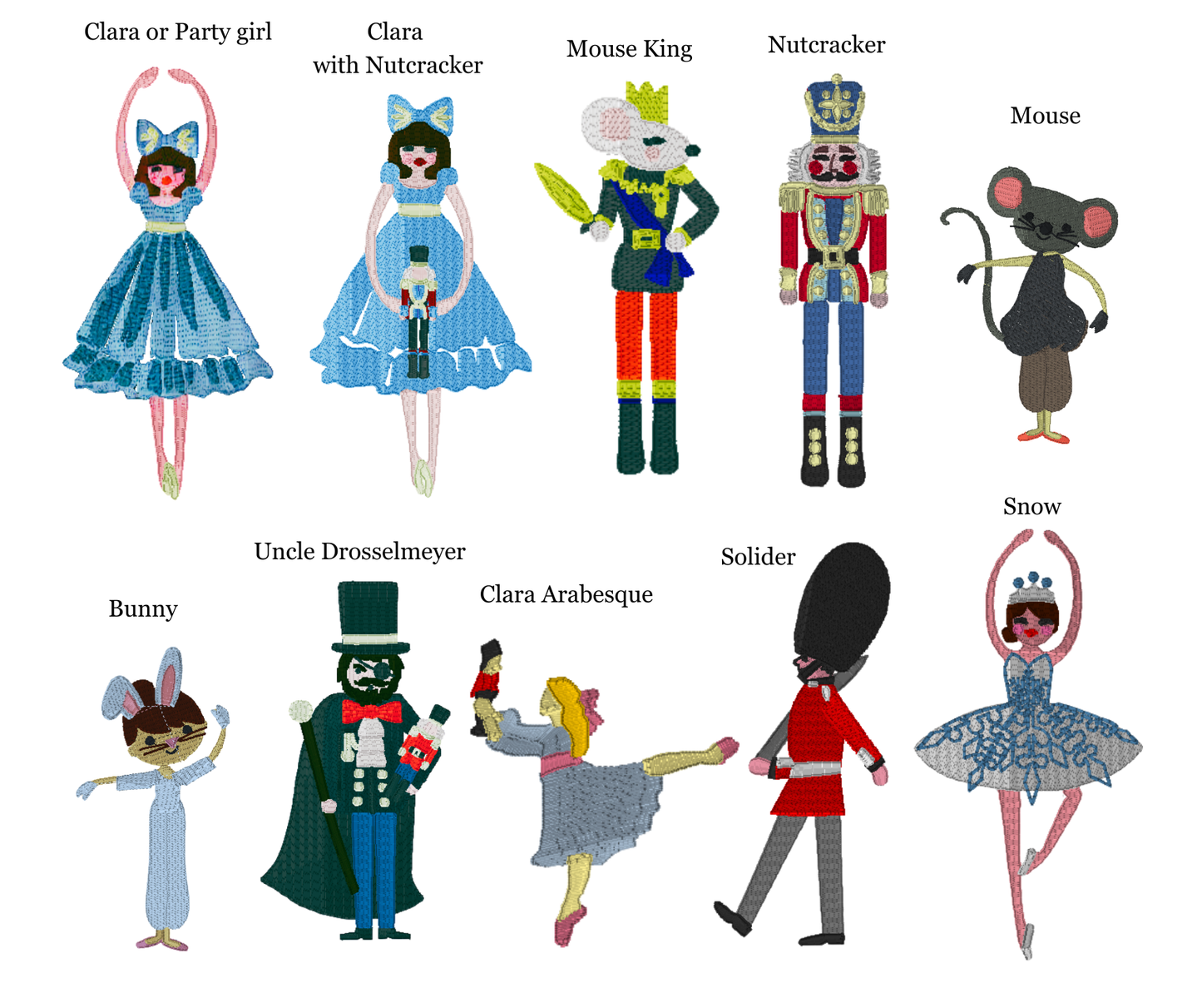 Nutcracker Snow Globe Bag Tag