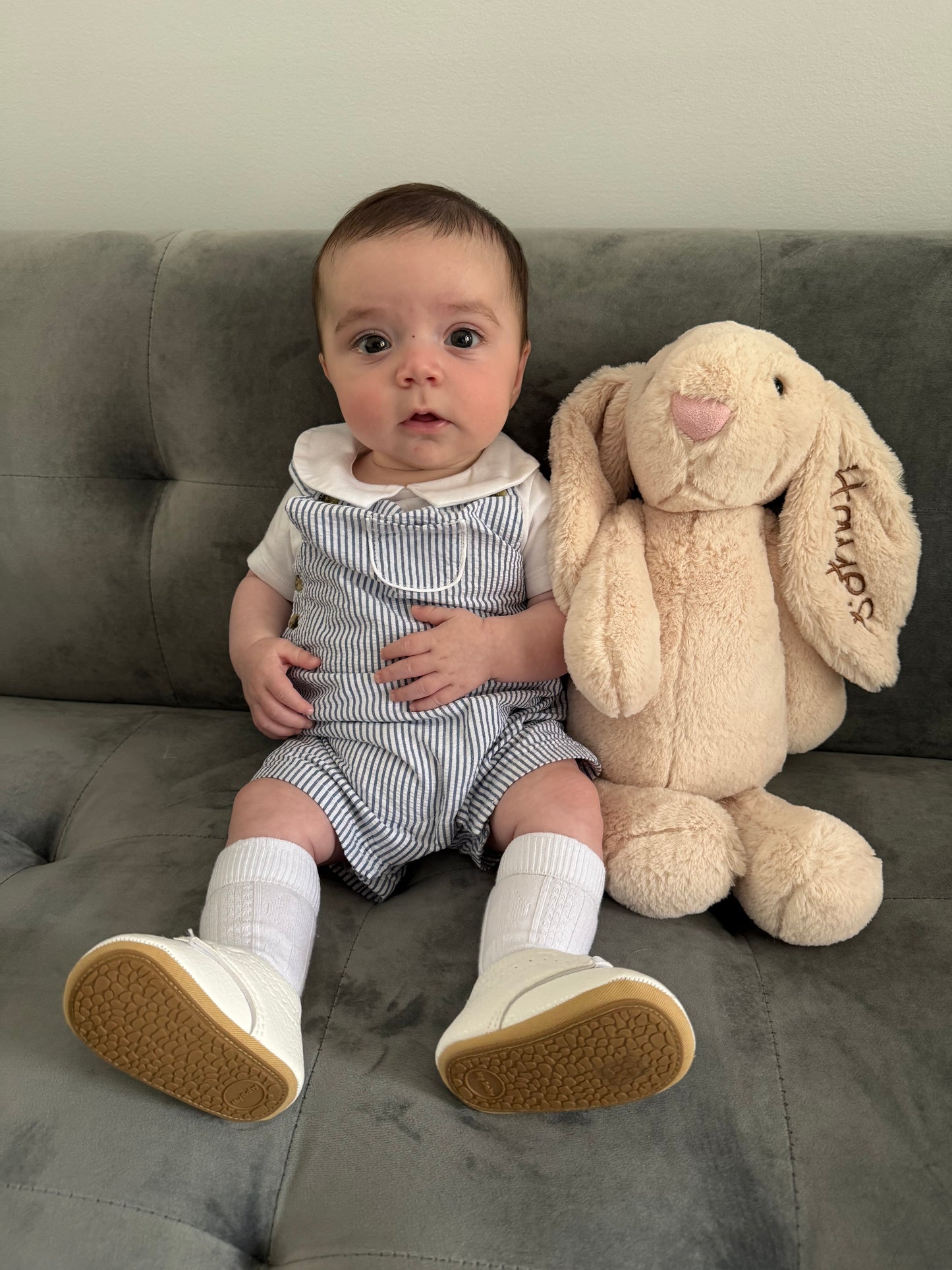 16 Inch Custom Embroidered Bunny