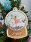 Nutcracker Snow Globe Bag Tag
