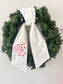 Valentine Wreath Sash- Two Side Embroidery