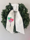Valentine Wreath Sash- Two Side Embroidery