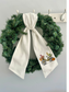 Fall Wreath Sash- One Side Embroidery